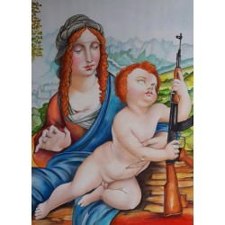 La vierge au fusil (Vendu)